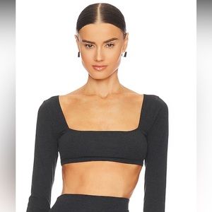 WeWoreWhat Long Sleeved Square Neck Bra Top, Brand new with tags